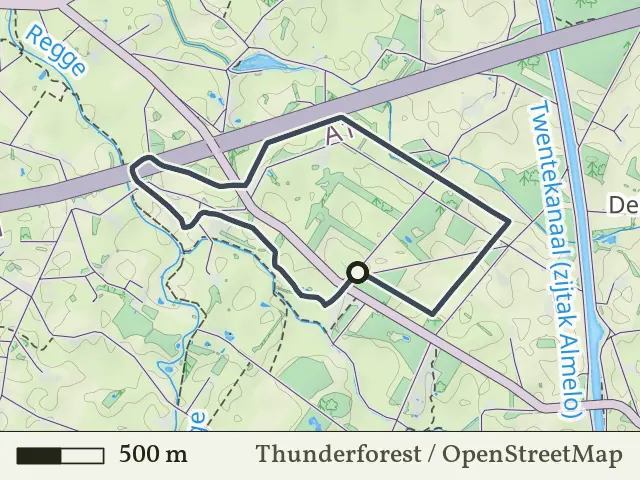 Paarse route vanaf Deldenerbroek, Enter