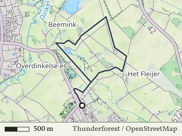Paarse route vanaf Overdinkel, Losser