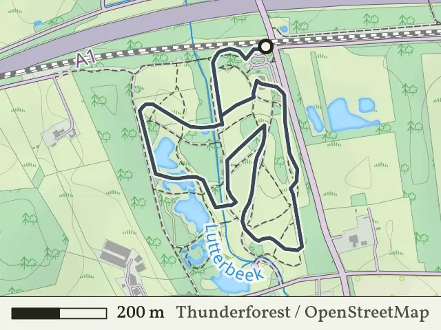 Gele route vanaf Poort Bulten, Losser
