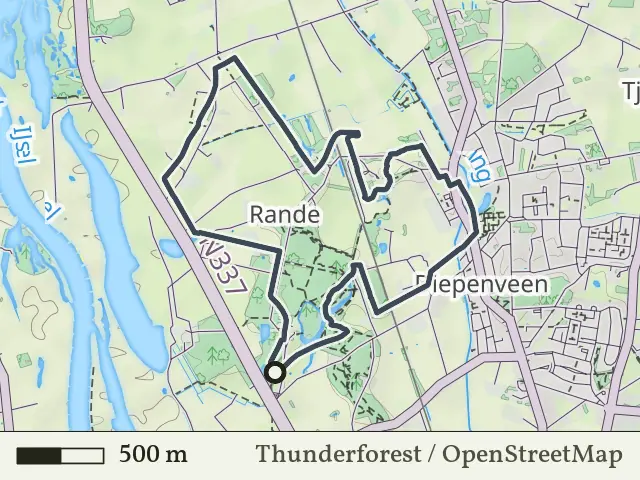 Rode route vanaf Nieuw Rande, Diepenveen