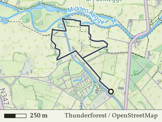 Oranje route vanaf Elsgraven, Enter