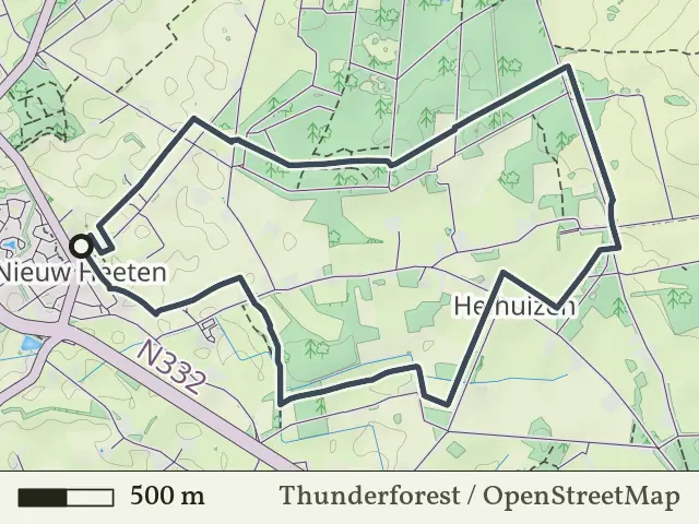 Groene route vanaf Nieuw-Heeten, Salland