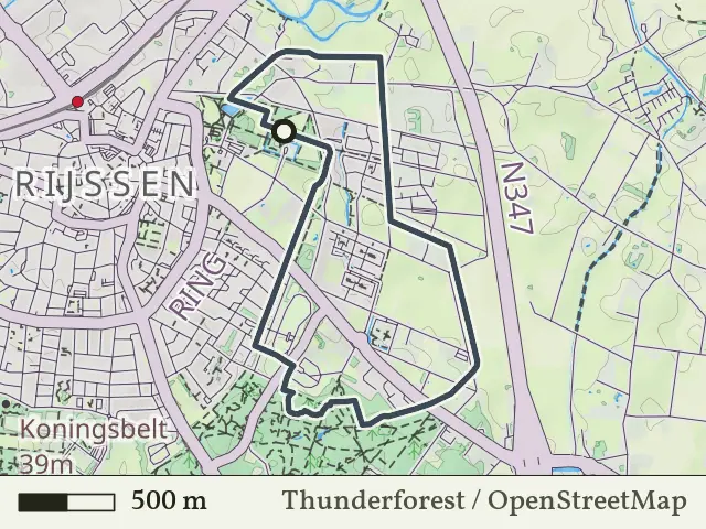 Gele route vanaf Oosterhof, Rijssen