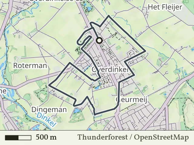 Blauwe route vanaf Overdinkel, Losser