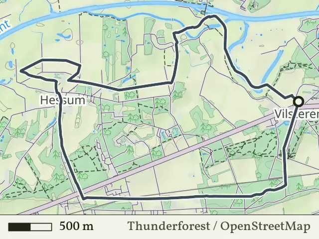 Groene route vanaf Vilsteren, Ommen