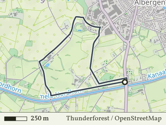 Blauwe route vanaf Demmershoek, Albergen
