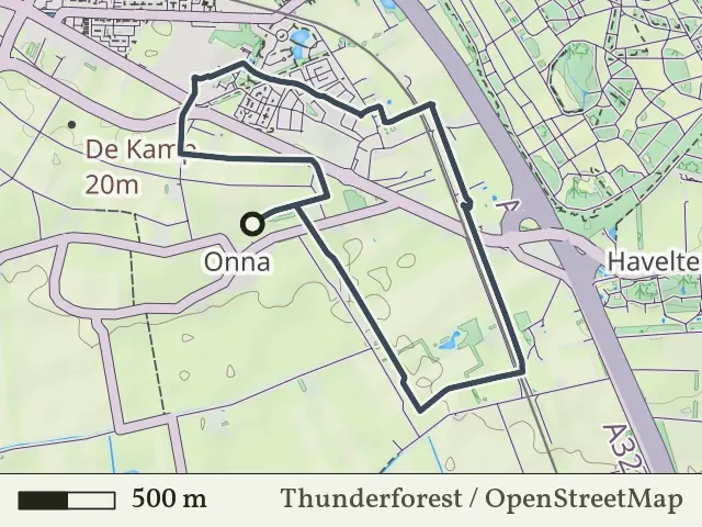Groene route vanaf Onna, Weerribben-Wieden