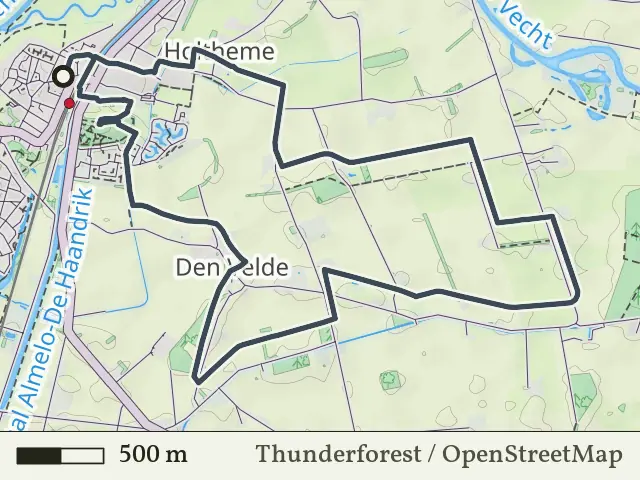 Groene route vanaf Gramsbergen, Hardenberg Oost