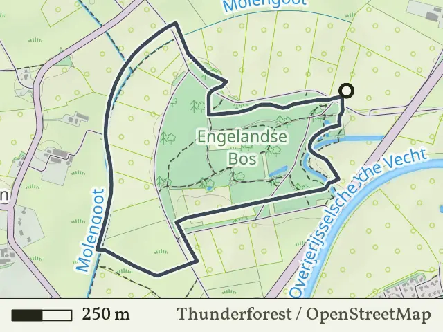 Groene route vanaf Engelandsche Bosch, Hardenberg