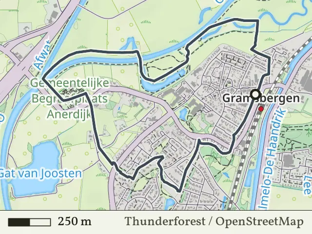 Gele route vanaf Gramsbergen, Hardenberg Oost