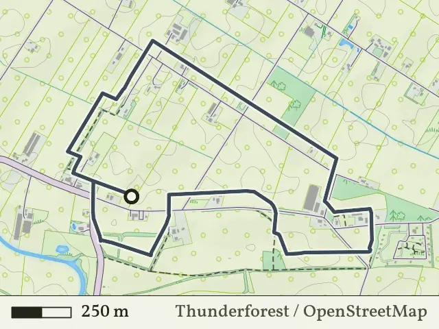 Paarse route vanaf Radewijk, Hardenberg Oost