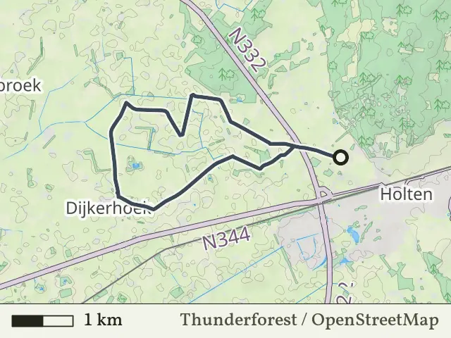 Groene route vanaf Neerdorp, Holten