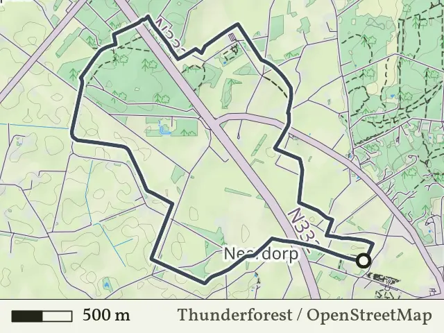 Oranje route vanaf Neerdorp, Holten