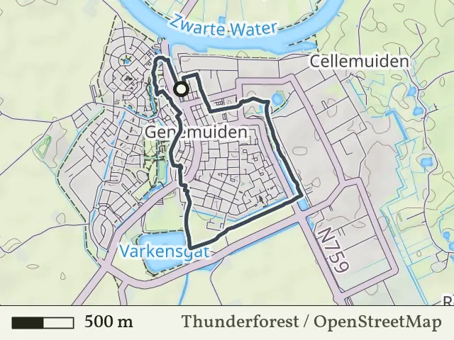 Groene route vanaf Genemuiden, IJsseldelta