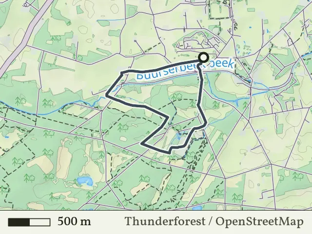 Rode route vanaf Lankheet, Haaksbergen