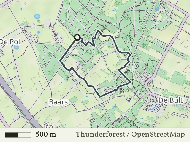 Oranje route vanaf Eeserveld, Baars