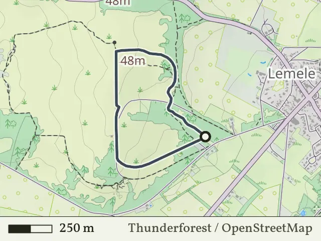 Blauwe route vanaf Drieling, Lemele