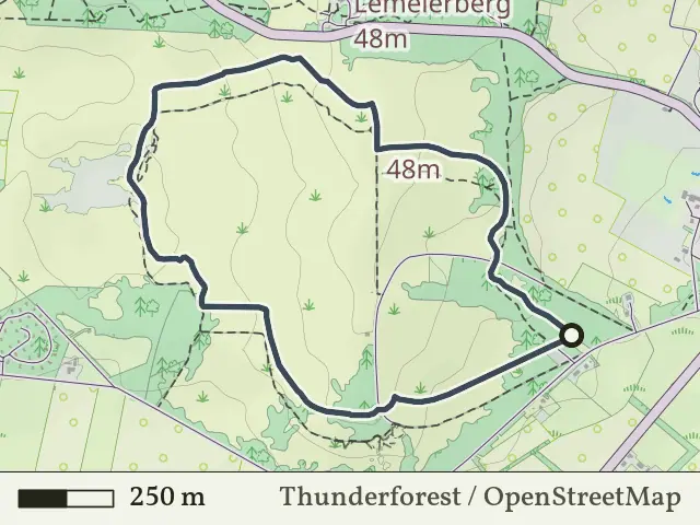 Gele route vanaf Drieling, Lemele
