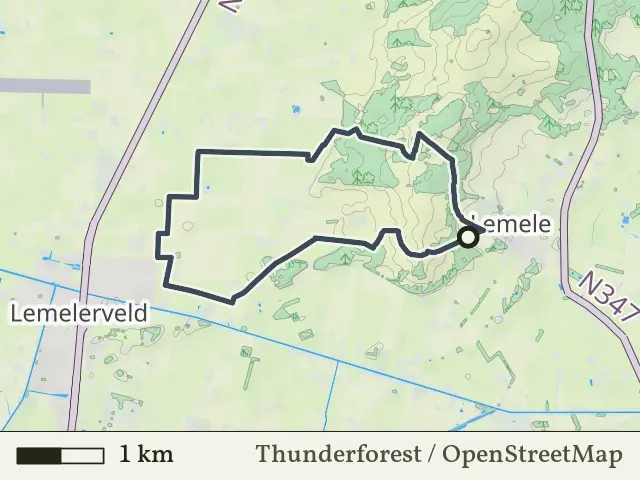 Groene route vanaf Drieling, Lemele