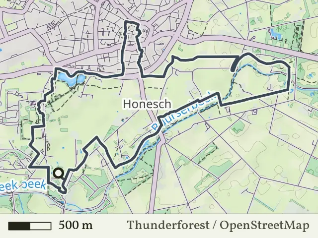 Rode route vanaf Watermolen, Haaksbergen