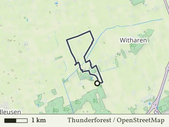 Groene route vanaf De Woest, Ommen