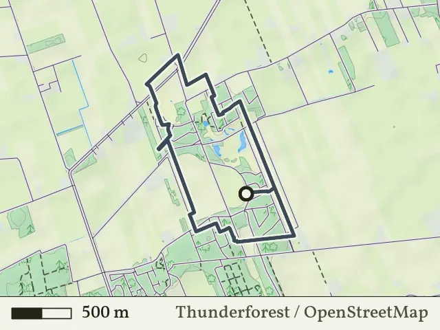 Rode route vanaf De Woest, Ommen