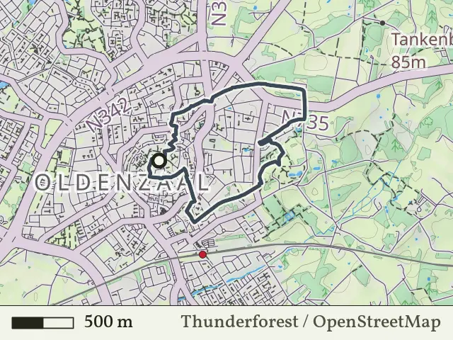 Blauwe route vanaf Oldenzaal, Losser