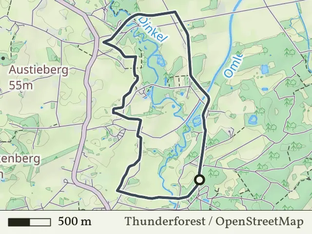 Groene route vanaf Meuleman, De Lutte