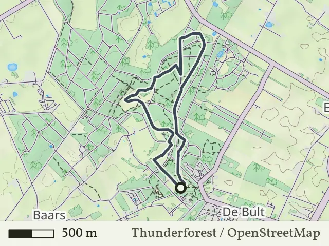 Paarse route vanaf De Bult, Weerribben-Wieden