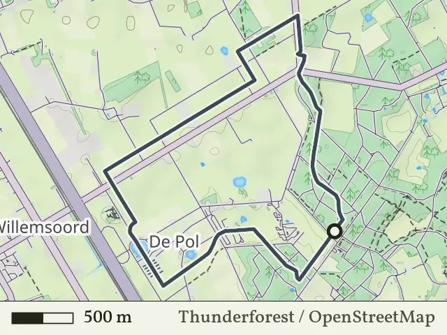 Gele route vanaf Eeserveld, Baars
