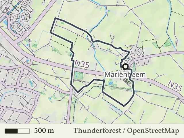 Blauwe route vanaf Mariënheem, Salland