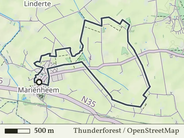 Oranje route vanaf Mariënheem, Salland