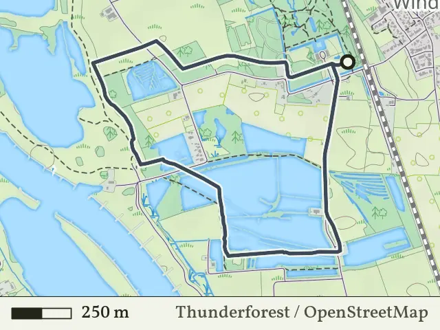 Rode route vanaf Windesheim, Zwolle