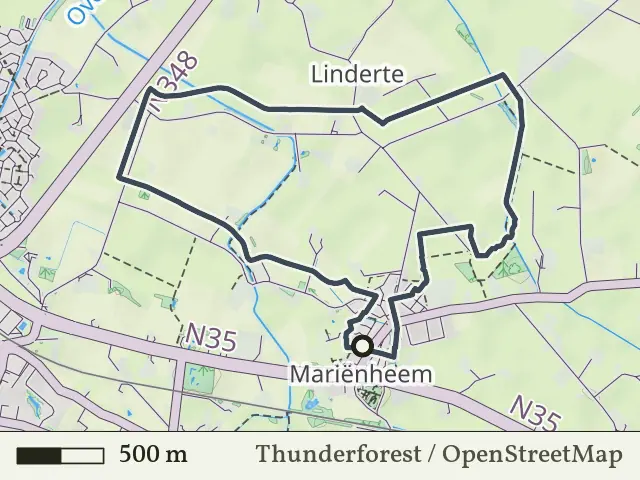 Paarse route vanaf Mariënheem, Salland