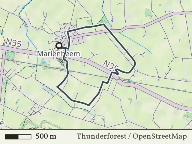 Rode route vanaf Mariënheem, Salland