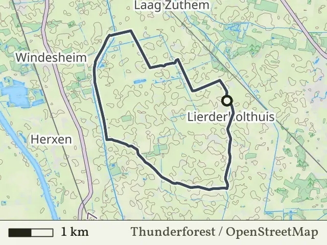 Groene route vanaf Lierderholthuis, Salland