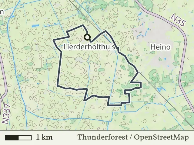 Oranje route vanaf Lierderholthuis, Salland