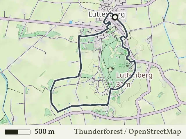 Blauwe route vanaf Luttenberg, Salland