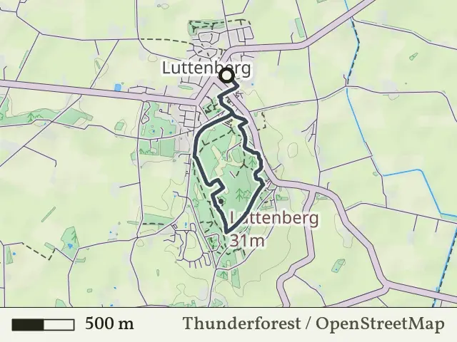 Gele route vanaf Luttenberg, Salland