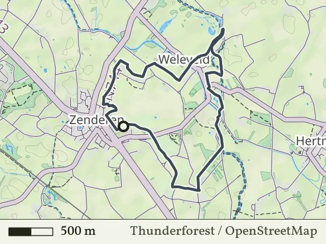 Rode route vanaf Zenderen, Zenderen