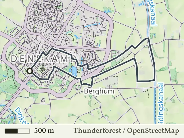 Blauwe route vanaf Denekamp, Denekamp
