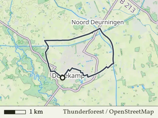 Rode route vanaf Denekamp, Denekamp