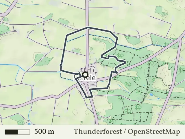 Oranje route vanaf Lettele, Salland