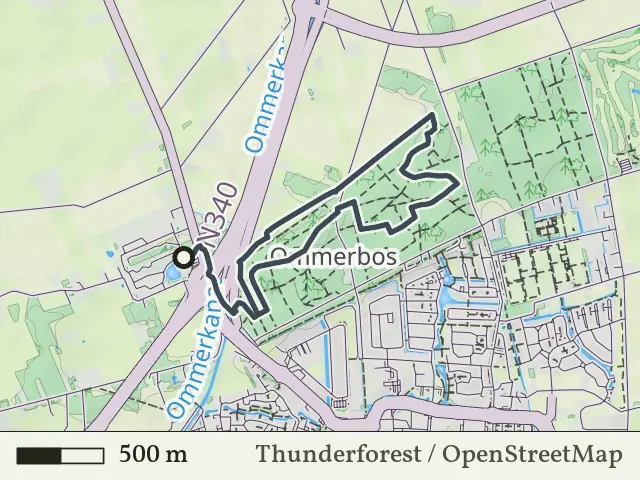 Rode route vanaf Varsenerveld, Ommen
