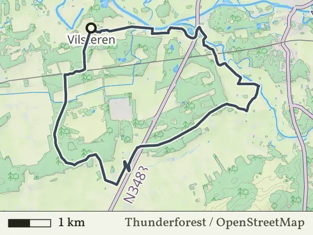 Gele route vanaf Vilsteren, Ommen