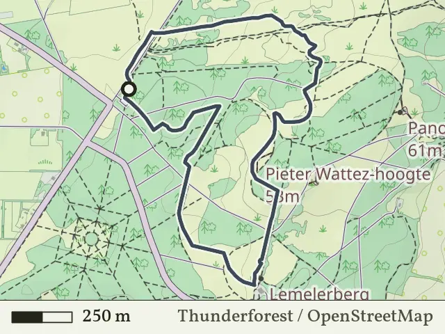 Oranje route vanaf Dalmsholte, Ommen