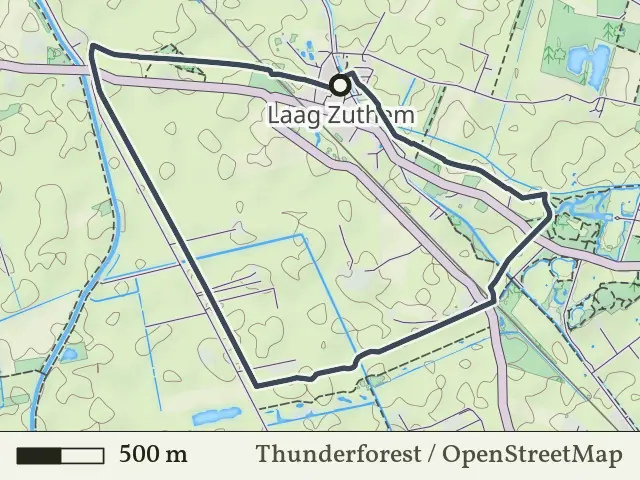 Oranje route vanaf Laag Zuthem, Salland