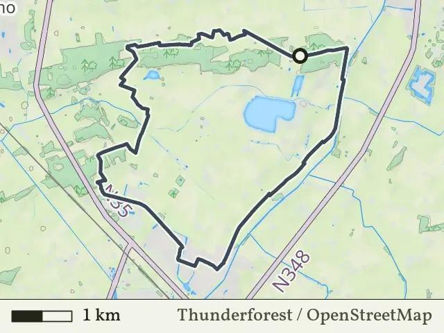 Blauwe route vanaf Krieghuisbelten, Raalte