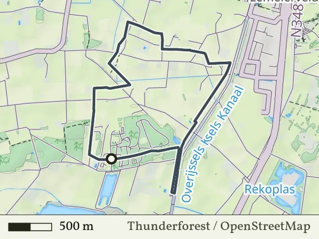Oranje route vanaf Krieghuisbelten, Raalte