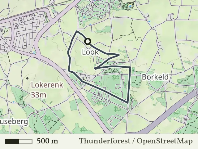 Oranje route vanaf Look, Holten